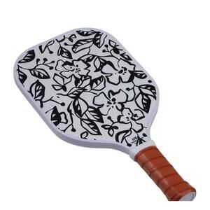 Sakar Black Floral Polka Dots 13 MM Double Sided Pickleball Paddle